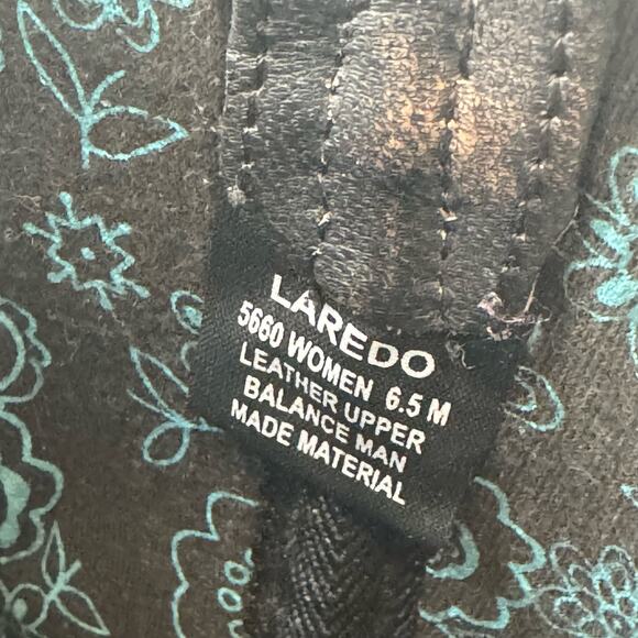 Laredo brown leather distressed cowgirl boots - Picture 7 of 9